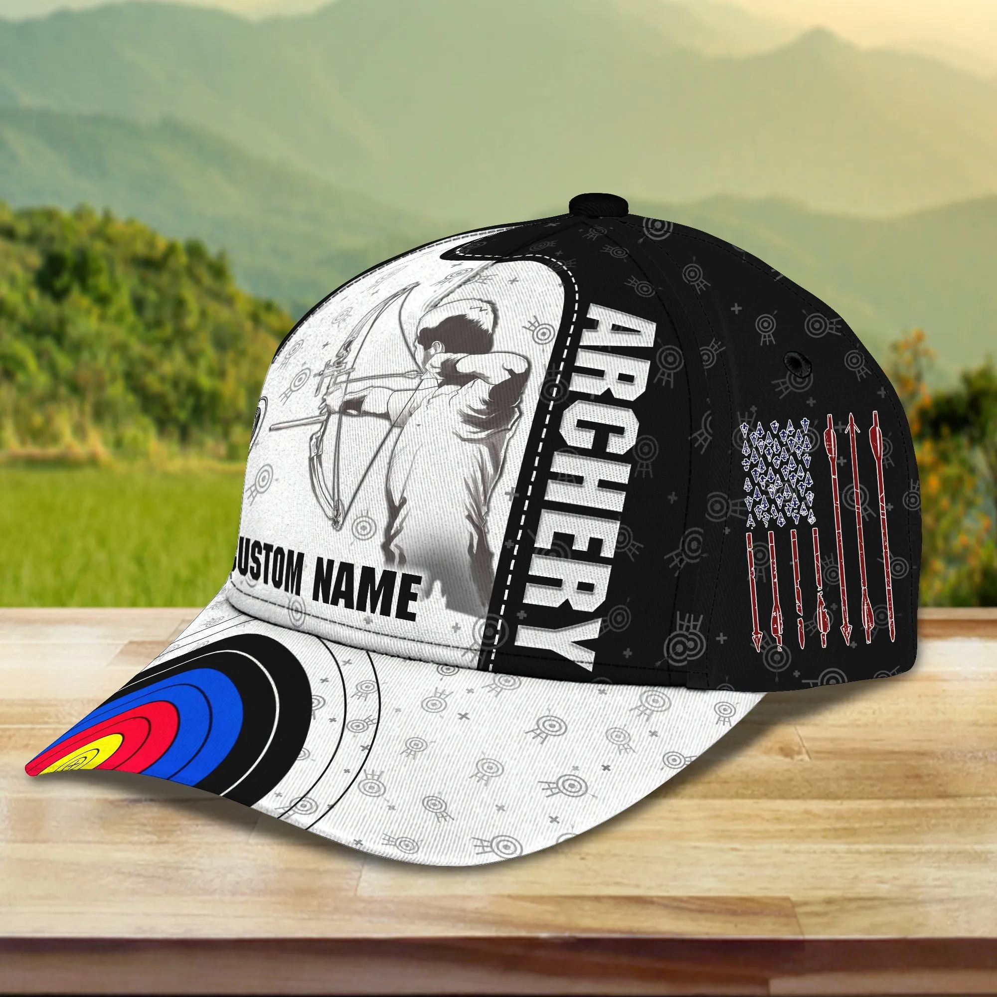 3D Classic Cap Archery Personalized Name Cap 174 Namashops
