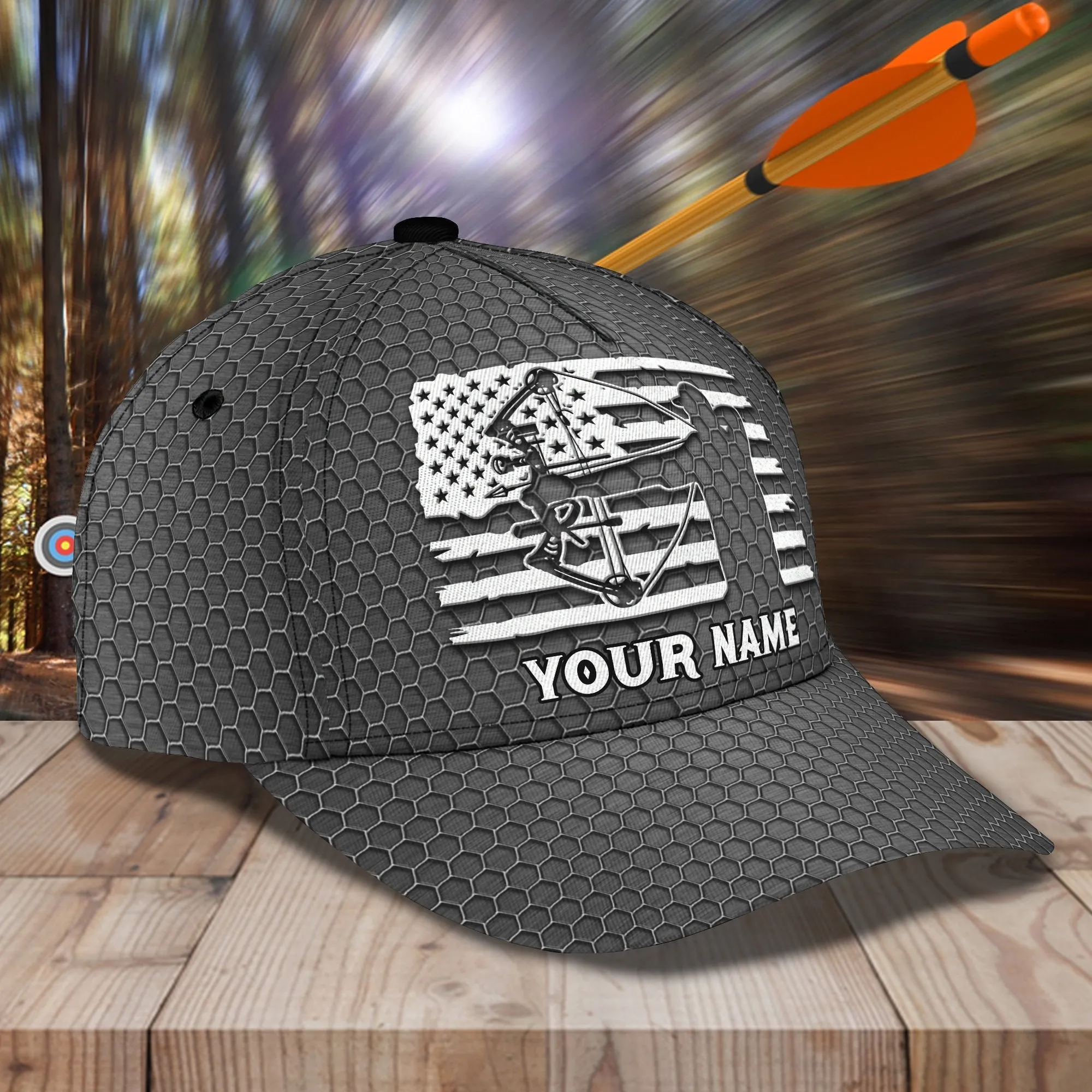 3D Classic Cap Archery Personalized Name Cap 37 Namashops