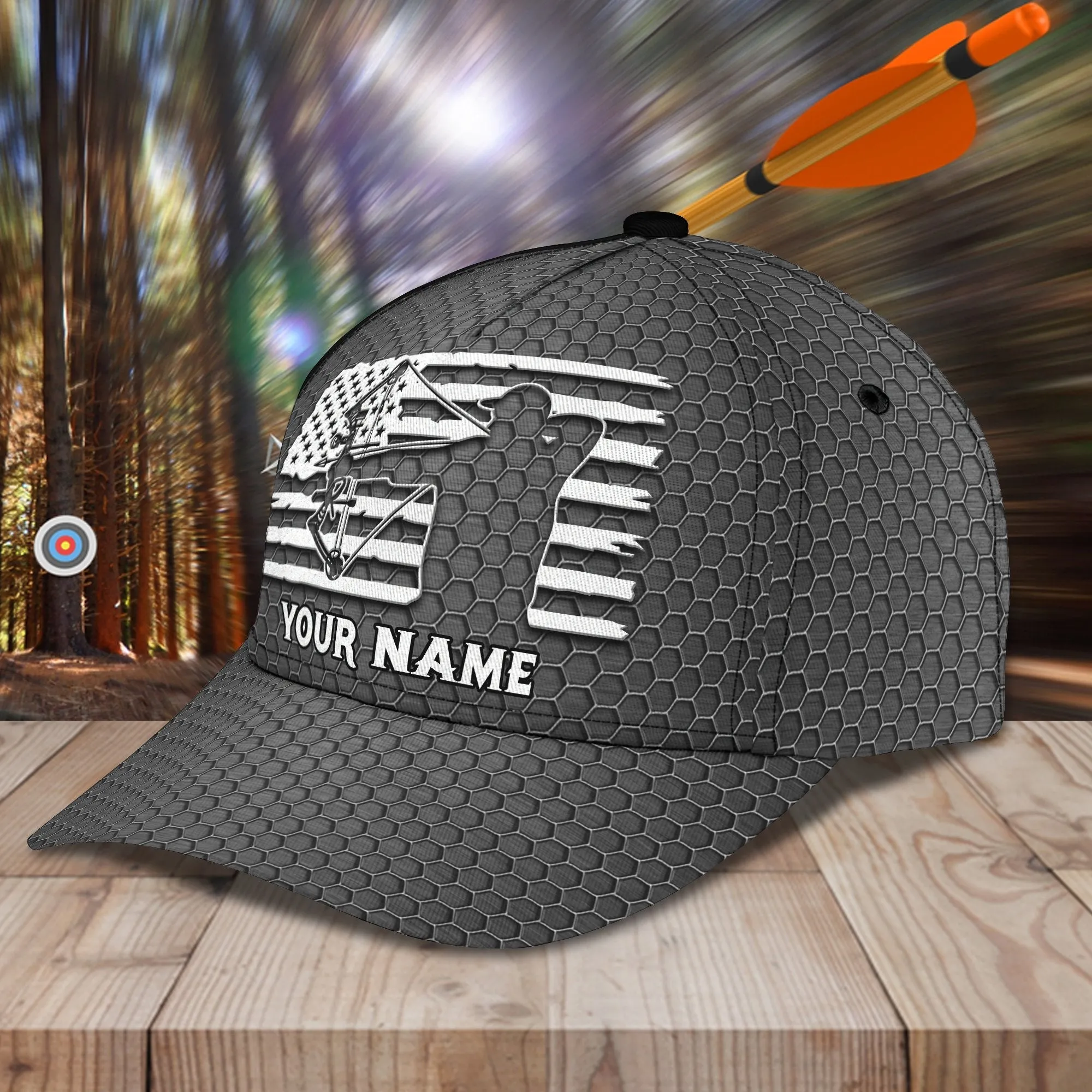 3D Classic Cap Archery Personalized Name Cap 37 Namashops