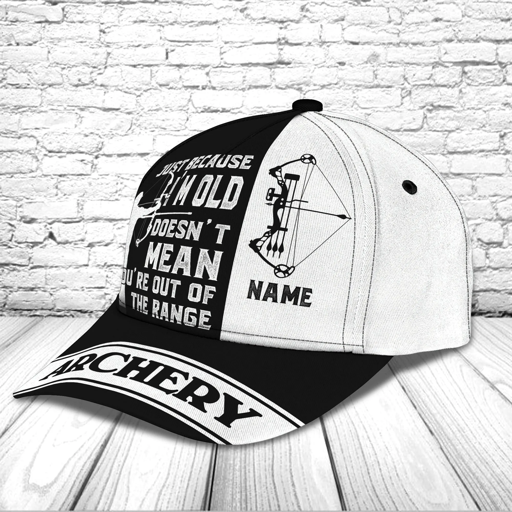 3D Classic Cap Archery Personalized Name Cap 43 Namashops