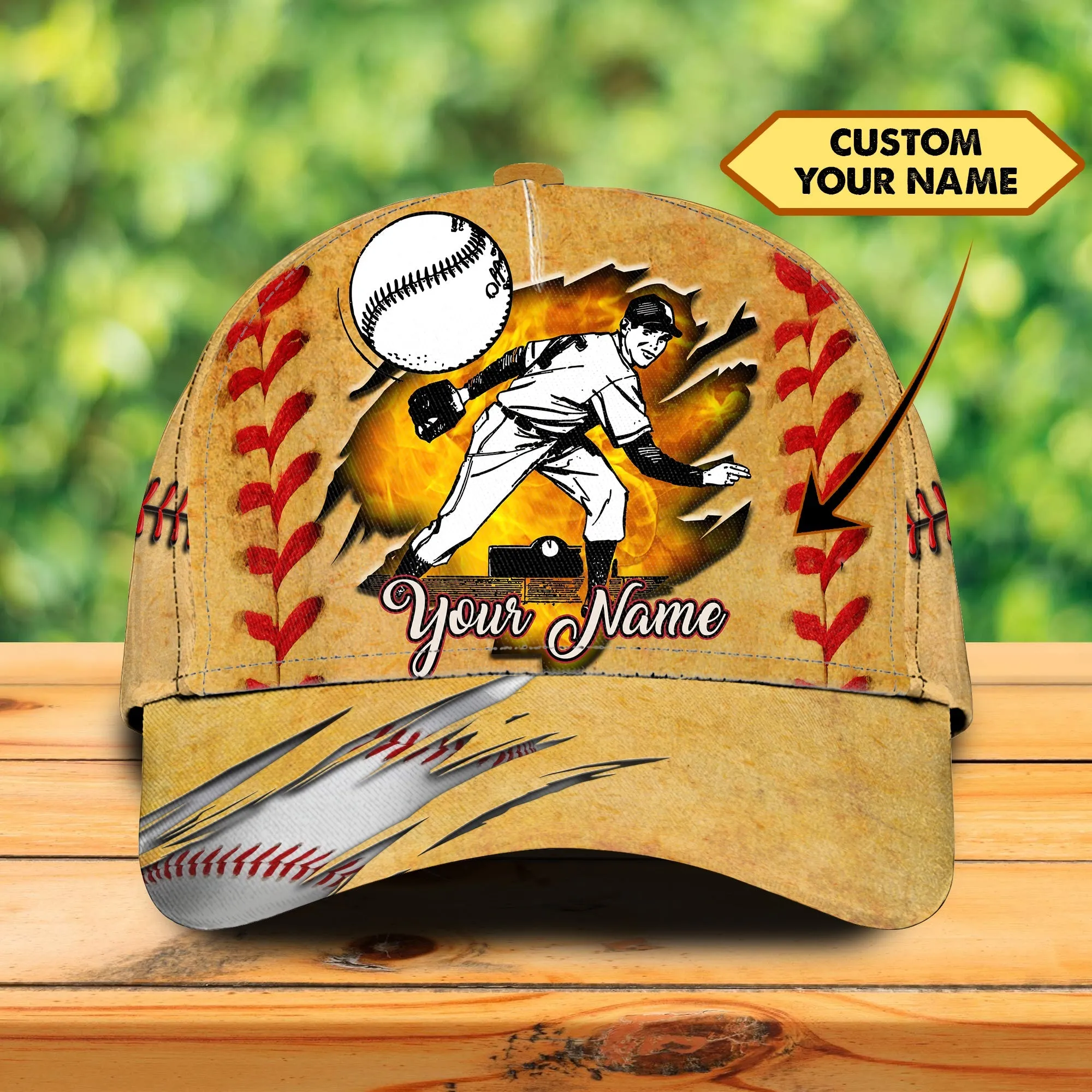 3D Classic Cap Baseball 01 Personalized Name Cap Namashops