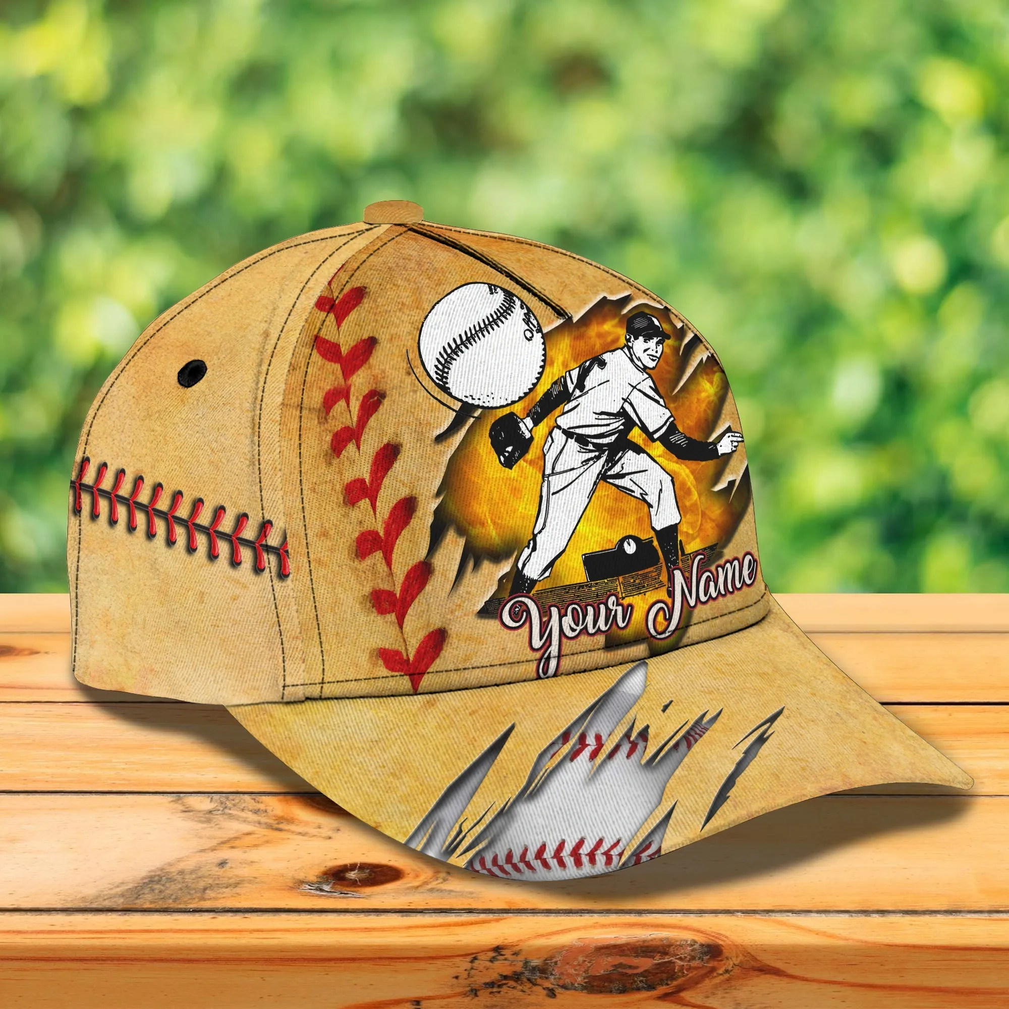 3D Classic Cap Baseball 01 Personalized Name Cap Namashops