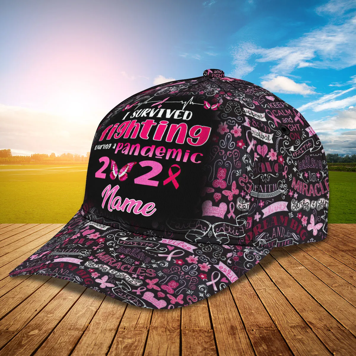 3D Classic Cap Bc Awareness Personalized Name Cap Namashops