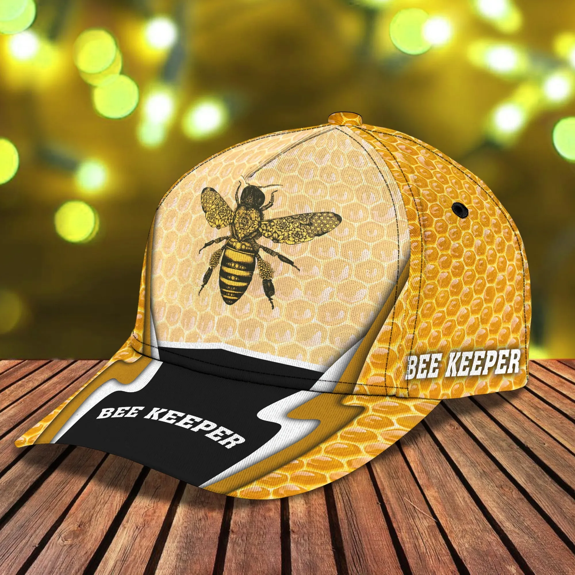 3D Classic Cap Bee Keeper Personalized Name Cap For Bee Keeper Namashops