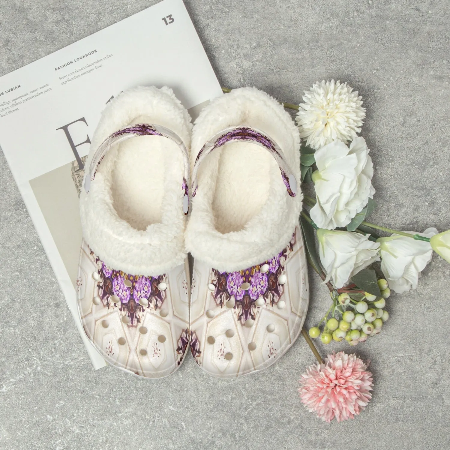 475. Lined All Over Printed Clogs