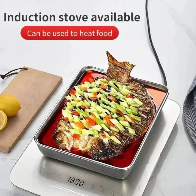 BUY 1 GET 1 FREE Stainless Steel Square Plate
