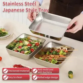 BUY 1 GET 1 FREE Stainless Steel Square Plate