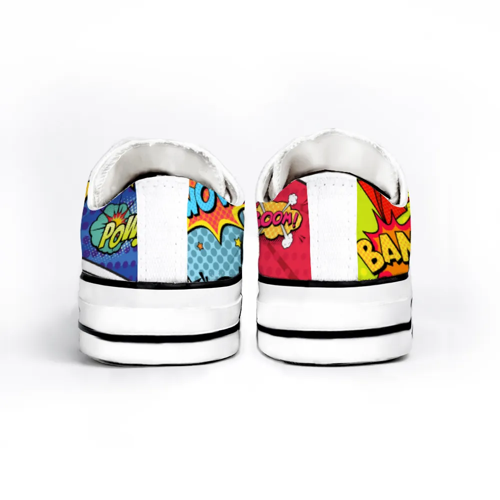 Comic Book Geek Collection - Unisex Low Top Canvas Sneakers