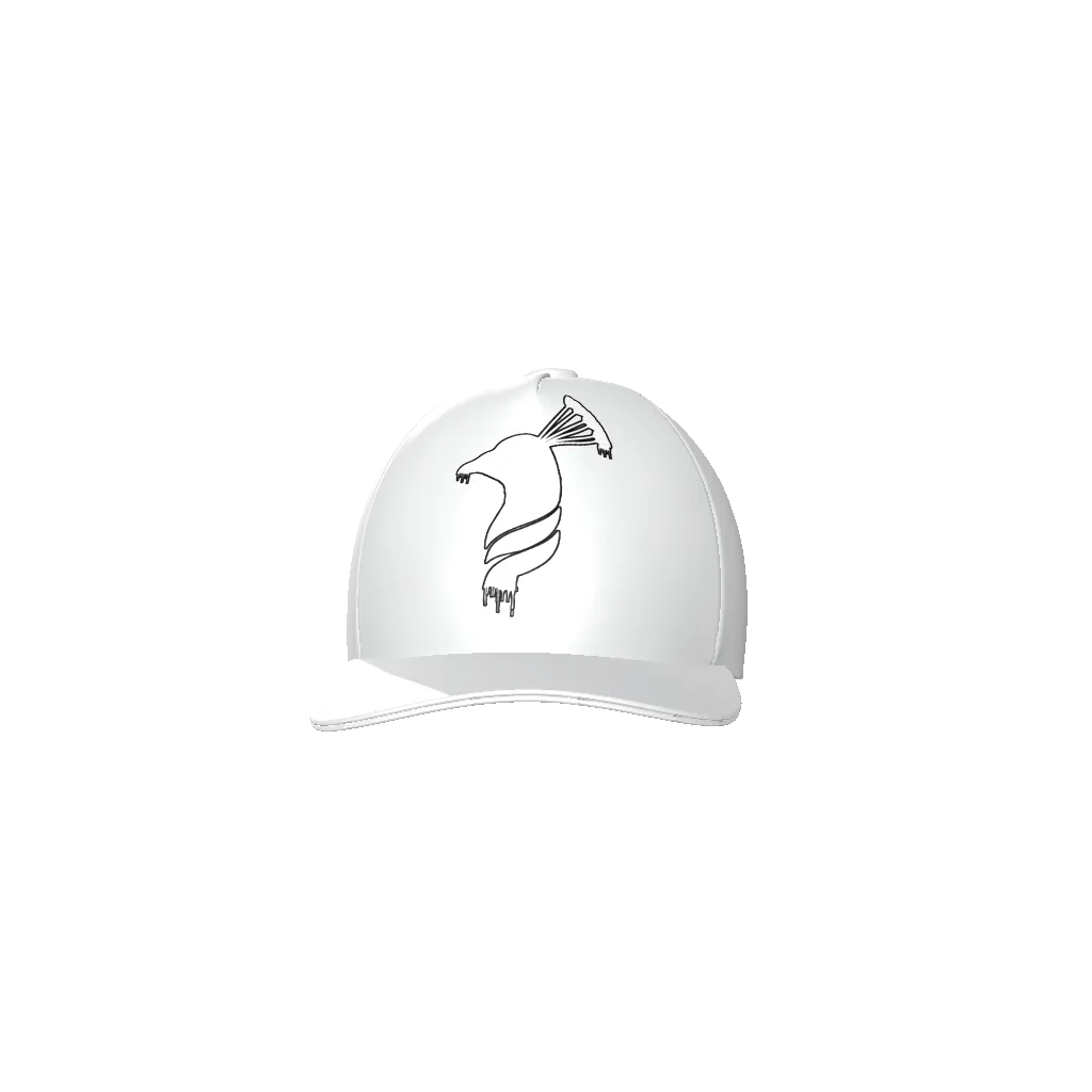 Drip White Logo Baseball Cap