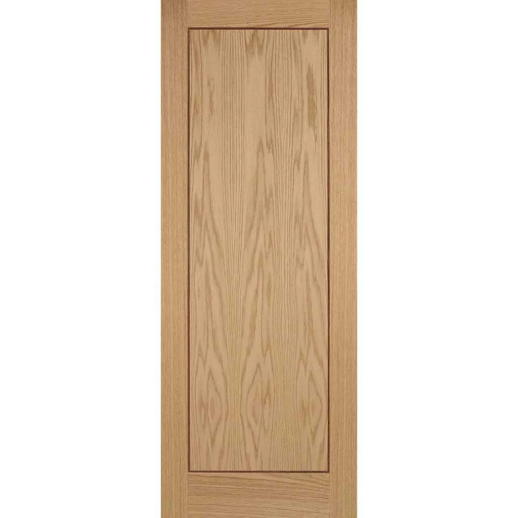 Four Folding Doors & Frame Kit - 1 Panel Inlay Flush Oak 2 2 - Prefinished