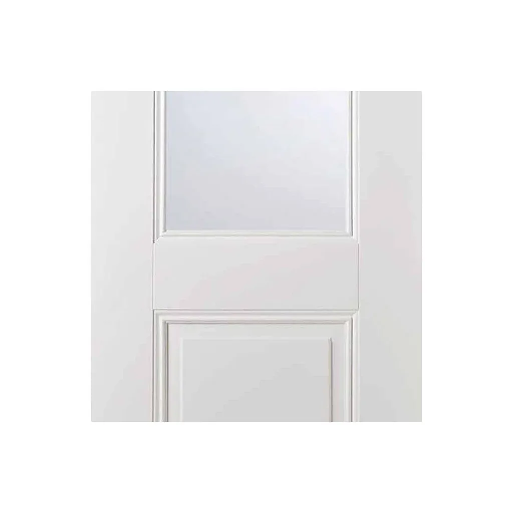 Four Folding Doors & Frame Kit - Arnhem 1 Pane 1 Panel 3 1 - Clear Glass - White Primed