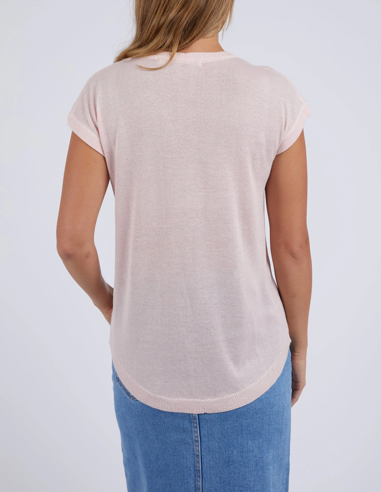 Foxwood Alma Metallic Knit - Pale Pink