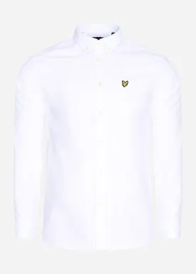 Light weight oxford shirt - white