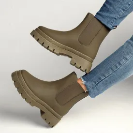 Madison Rachel Chunky Fashion Boot - Olive