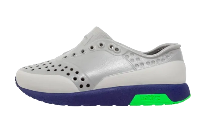 Native - Kids' Lennox Block Shoe - Pigeon Grey and Regatta Blue