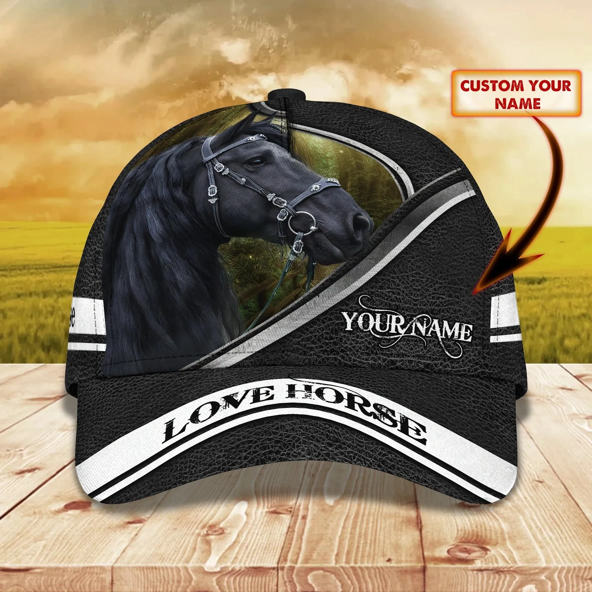 Personalized 3D All Over Printing Baseball Cap Horse, Horse Hat, Nice Unisex Cap For Horse Lovers