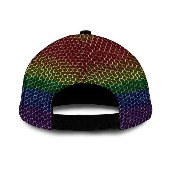 Personalized Lgbt Baseball Cap Hat, Pride Love Wins Lgbt 3D All Over Printing Classic Cap Hat