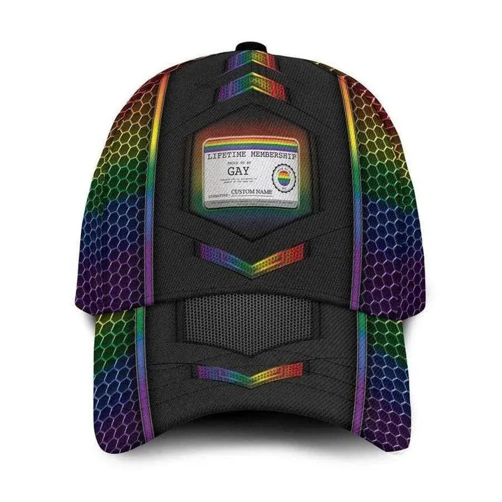Personalized Lgbt Baseball Cap Hat, Pride Love Wins Lgbt 3D All Over Printing Classic Cap Hat