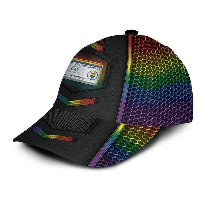 Personalized Lgbt Baseball Cap Hat, Pride Love Wins Lgbt 3D All Over Printing Classic Cap Hat