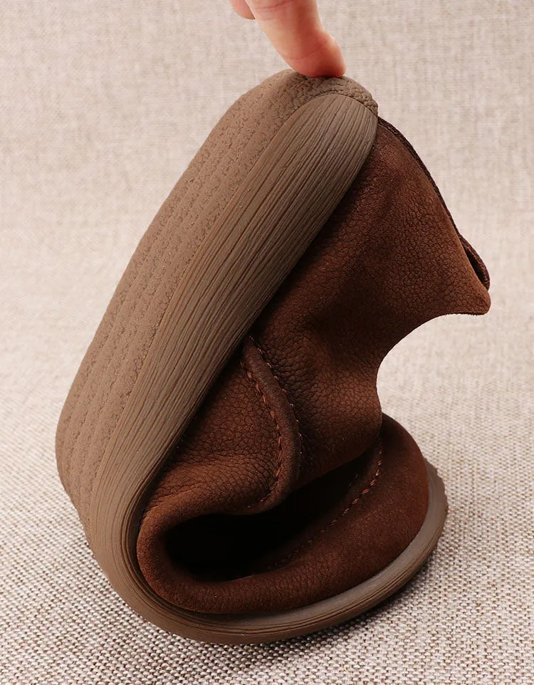 Real Leather Comfortable Soles Flat Shoes for Men 38-44