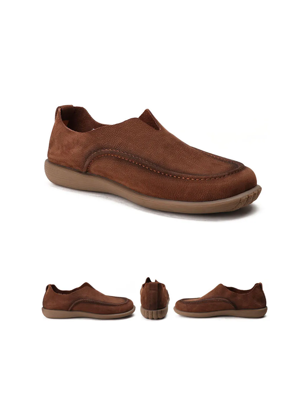 Real Leather Comfortable Soles Flat Shoes for Men 38-44