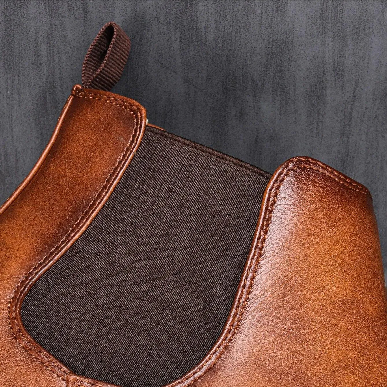 Retro-style leather boots