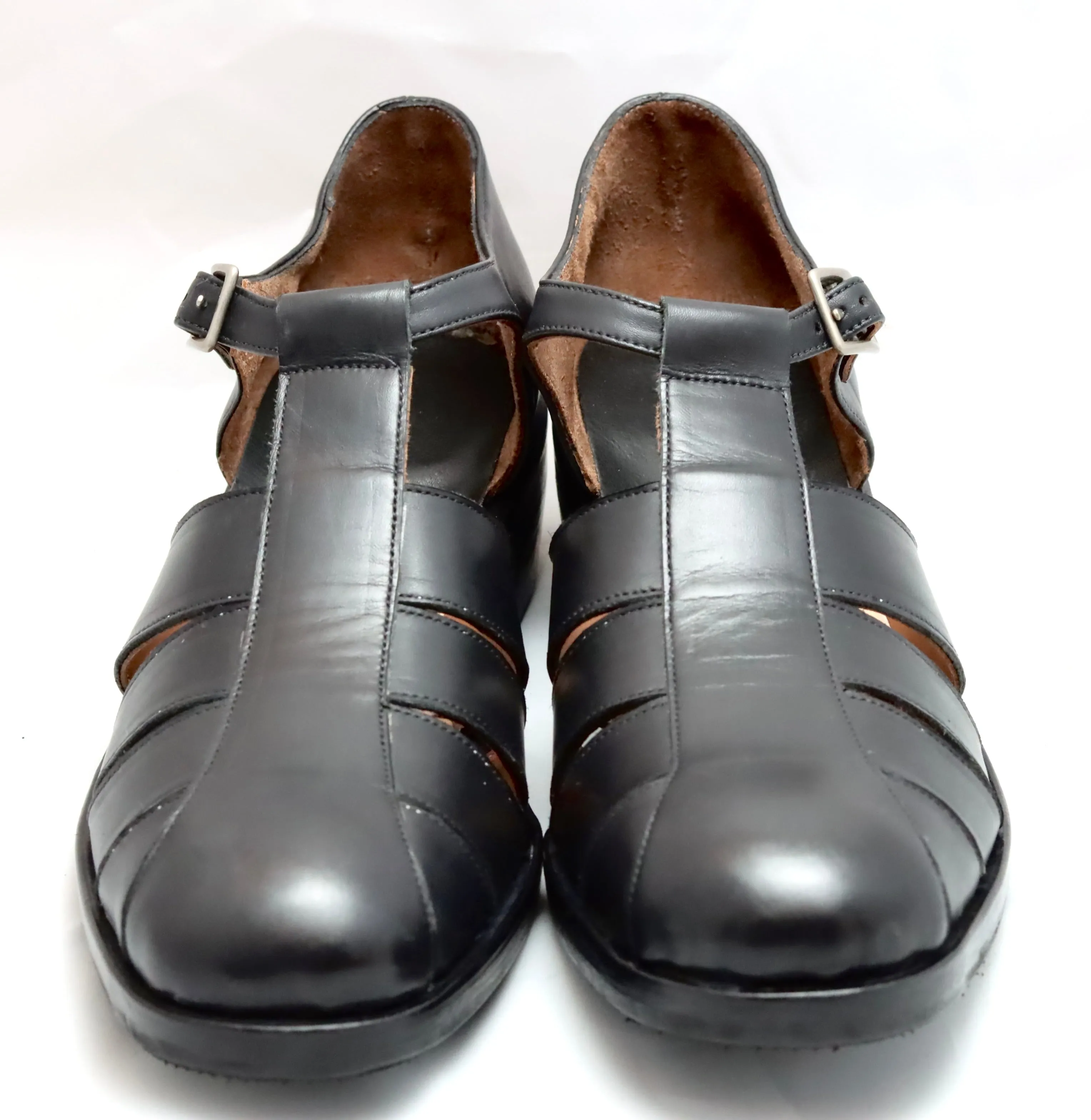 Roman Sandal | Black | calf