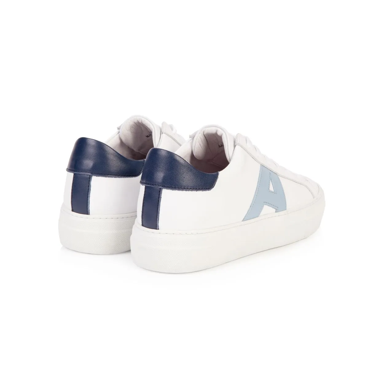 Roxy Signature: White, Blue & Navy Trainers