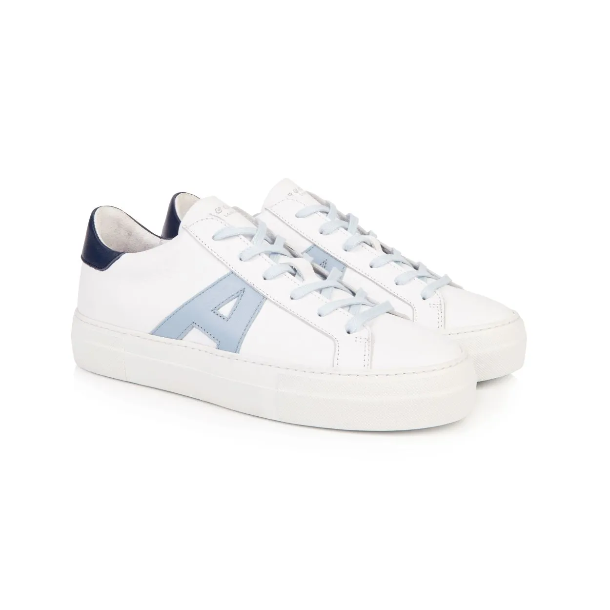 Roxy Signature: White, Blue & Navy Trainers