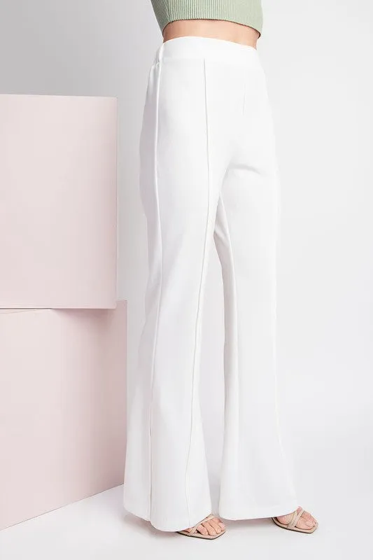 Solid Pants With Side Slit Detail by ee:some