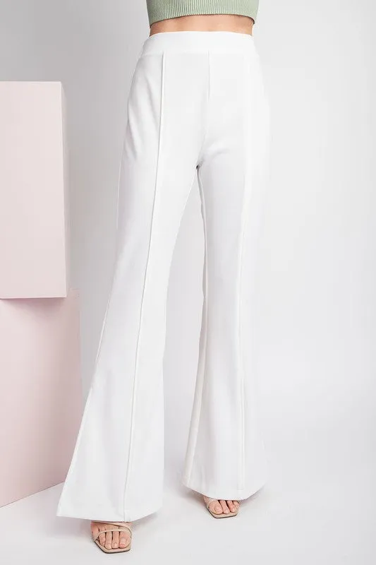Solid Pants With Side Slit Detail by ee:some