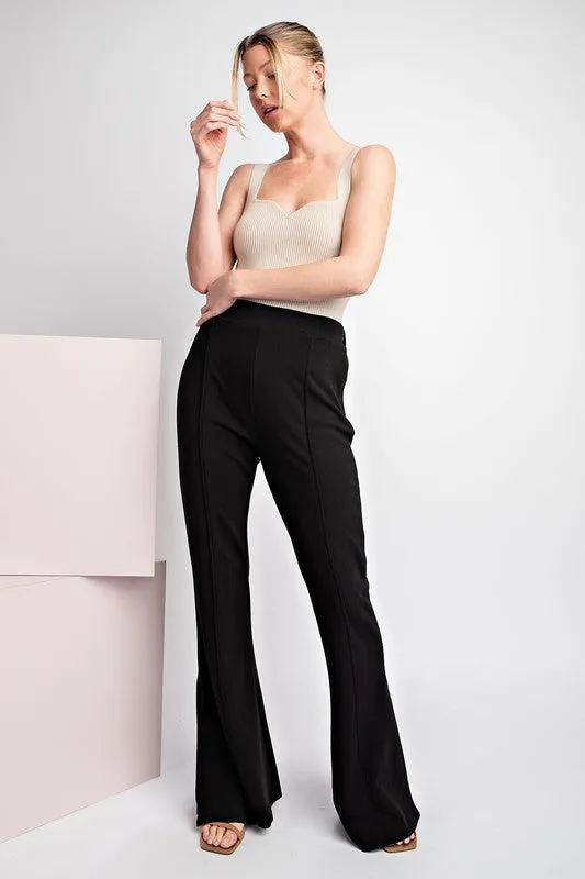 Solid Pants With Side Slit Detail by ee:some