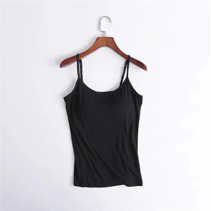 Tank Top With Built-In Bra  ( BUY 1 GET 1 FREE )