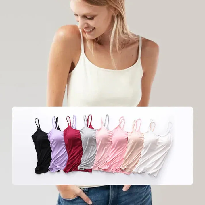 Tank Top With Built-In Bra  ( BUY 1 GET 1 FREE )