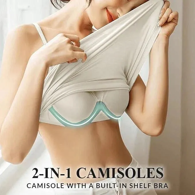 Tank Top With Built-In Bra  ( BUY 1 GET 1 FREE )