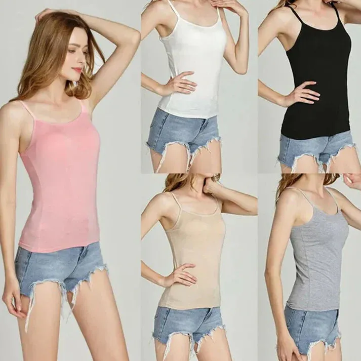 Tank Top With Built-In Bra  ( BUY 1 GET 1 FREE )