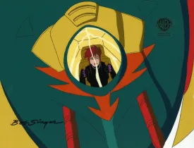 The Real Adventures of Jonny Quest Original Production Cel with Matching Drawing Signed by Bob Singer: Jessie Bannon